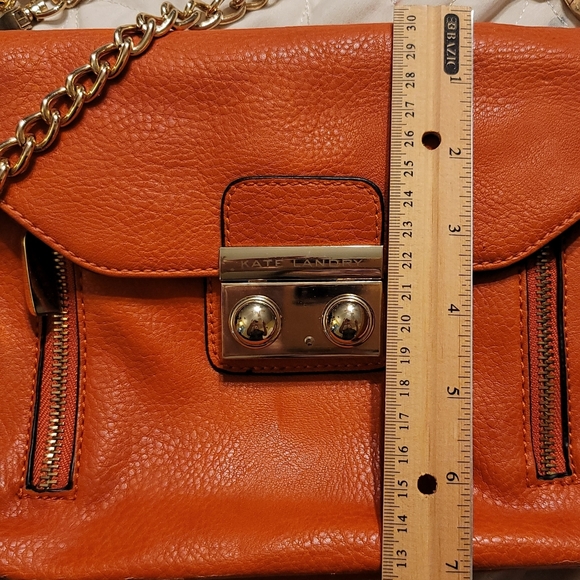 Orange leather Purse - Picture 6 of 7